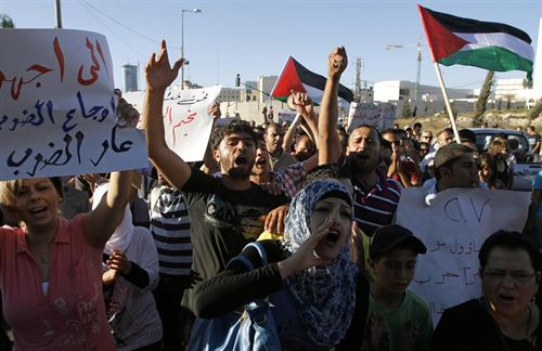 Manifestación en Ramallah