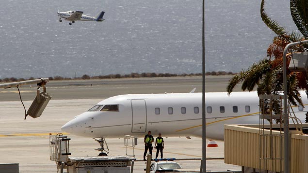 El avión que salió del país y que fue capturada en Islas Canarias