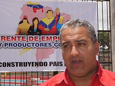 Camilo Martín, Coordinador del Frente Nacional de Empresarios y Productores con Chávez