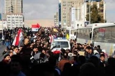 Miles de personas marcharon en la ciudad de Alepo en Siria