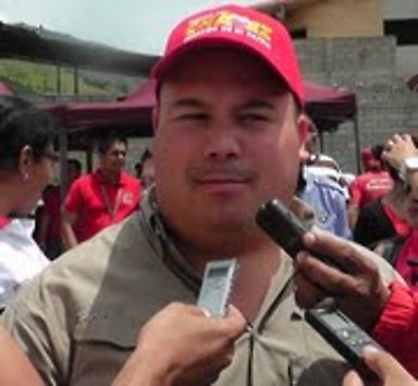 Miguel Marín, jefe de movilización, despliegue y eventos del CCC en Boconó, estado Trujillo