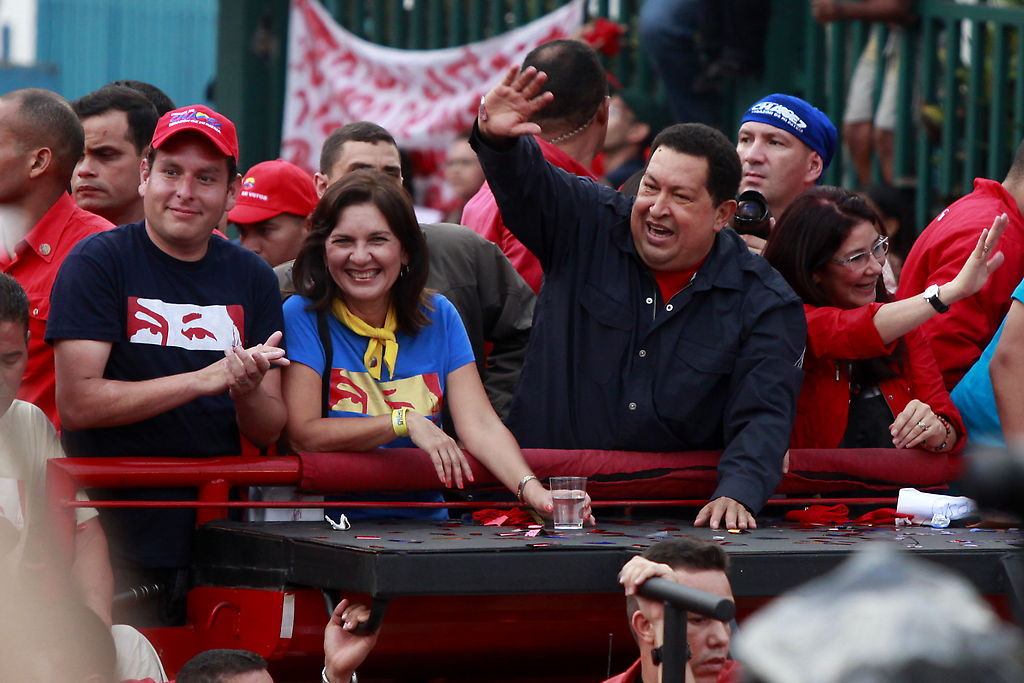 Chávez en Catia.