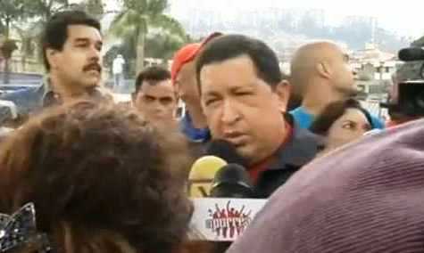 Chávez en una de sus entrevistas con Aporrea.