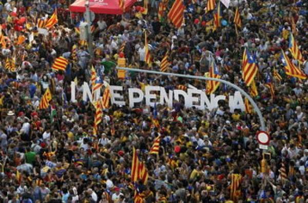 Más de un millón de personas abarrotan las calles del centro de Barcelona
