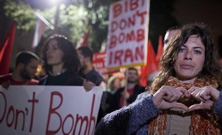 Israelíes manifestaron contra un posible ataque sobre Irán
