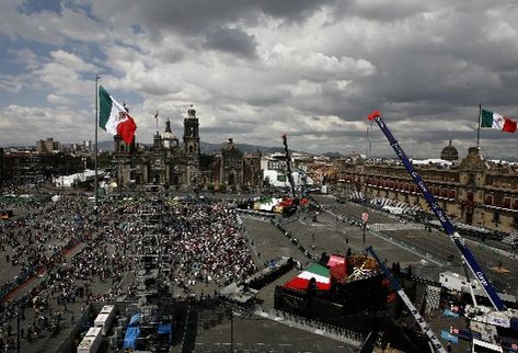 En México hubo una concentración en "El Zócalo"
