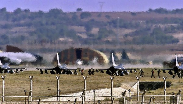 Cazas F-16 de la Fuerza Aérea de Turquía