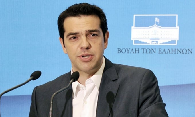 El lider de la oposicion griega, Alexis Tsipras