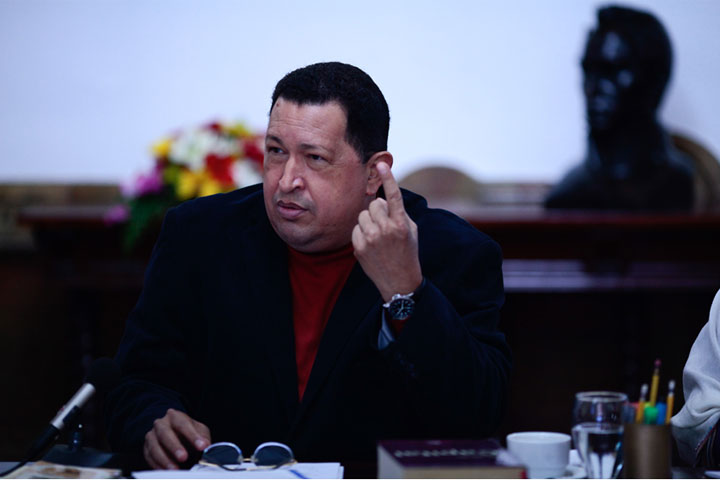 Chávez en consejo de ministros