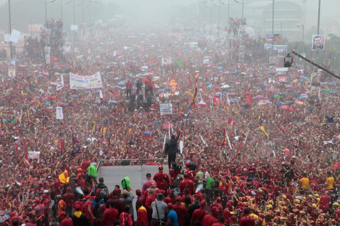 Chávez en el cierre de campaña en Caracas