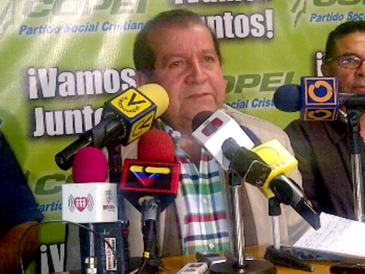 El dirigente de oposición copeyano Aldo Cermeño, se opone al paquetazo neoliberal del candidato Henrique Capriles radonski, y llamó a votar por Chávez