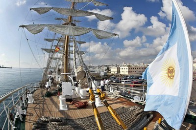 Fragata argentina Libertad, detenida en Ghana