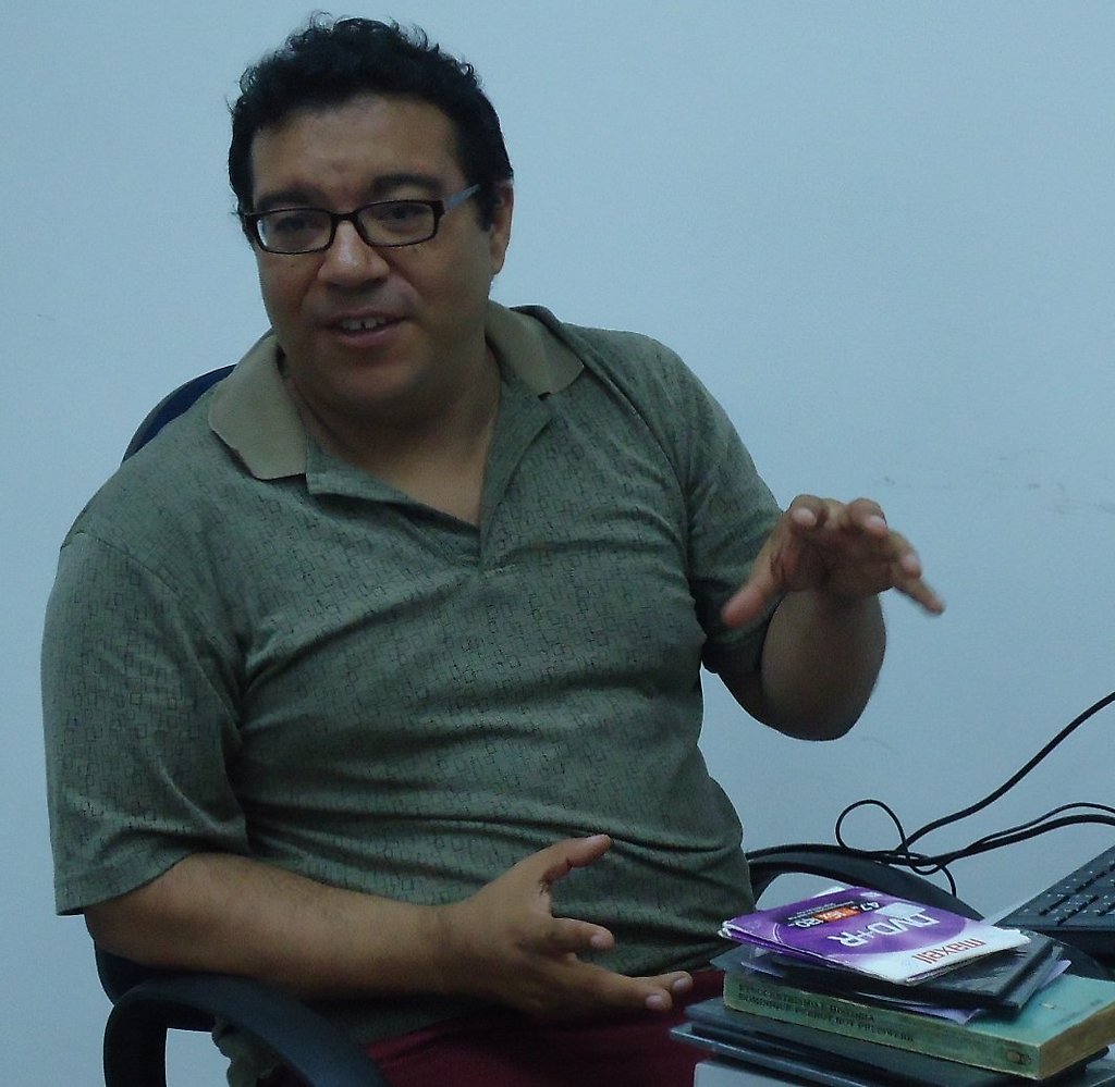 El sociólogo y diplomado en Saberes Africanos, Héctor Gutiérrez