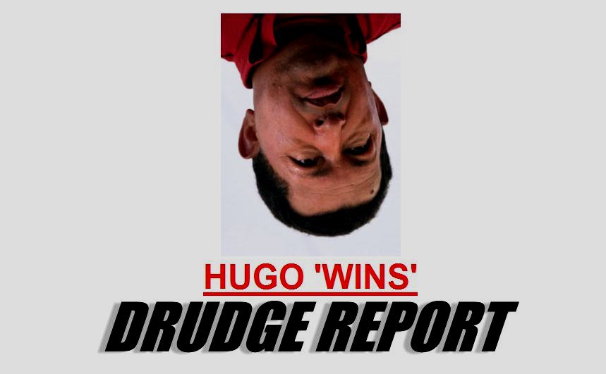Así reportó el medio norteamericano Drudge Report la victoria de Chávez