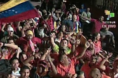 El pueblo venezolano se desbordó de alegría con la victoria de la Revolución Bolivariana.