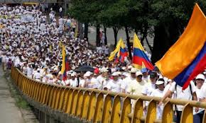 Indignados colombianos tomaron las calles del país