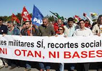 Marcha contra bases militares de la OTAN en España