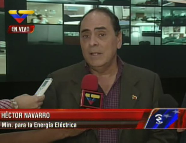 el Ministro del Poder Popular Para Energía Eléctrica, Héctor Navarro