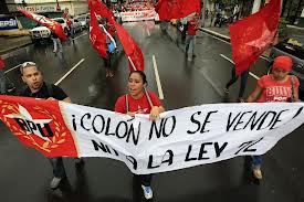 Protestas en Panamá por venta de las tierras estatales en la Zona Libre de Colón