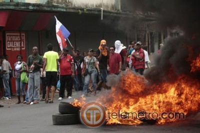 Protestas en los alredores de la AN de Panamá