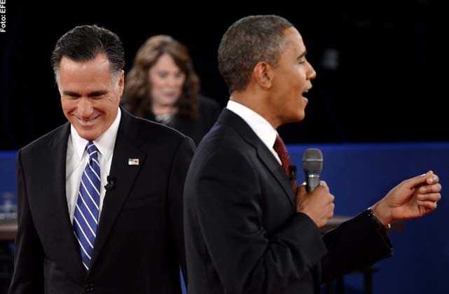 Según sondeos, el 46% de los consultados declaró como ganador en este debate al demócrata, frente a un 39% que le otorgó la ventaja a Romney.