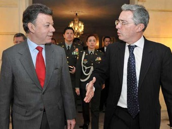 Santos respondió directamente a su antecesor sobre los diálogos de paz con las Farc