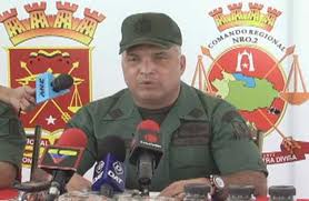 El jefe del comando de Operaciones de la GNB, GD Sergio Rivero Marcano, informó sobre el hallazgo