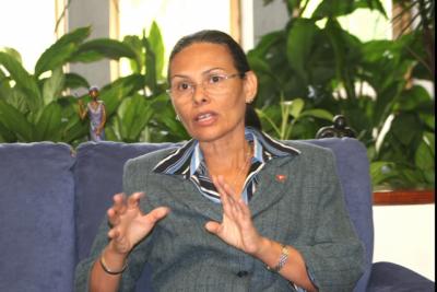 La rectora del Consejo Nacional Electoral, Socorro Hernández