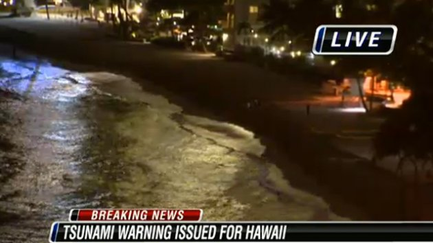 Olas provocadas por el terremoto en Canadá llegan a Hawai