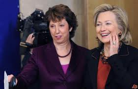 Catherine Ashton con Hillary Clinton