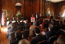 Conferencia de prensa Am Cham , IJA en 2008 con presencia de jueces argentinos.