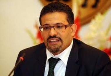 Ministro de relaciones exteriores de tunez Rafiq Abdessalem visita a Gaza