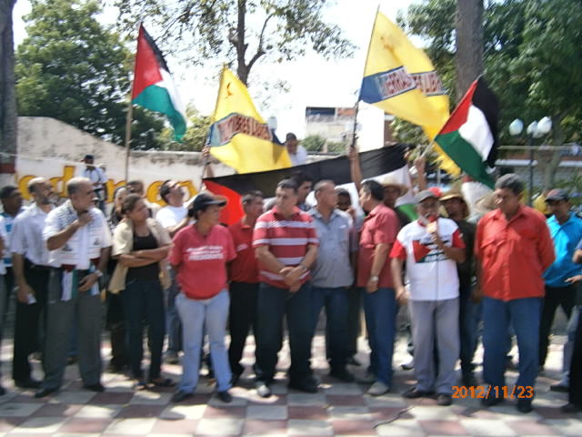 Concentración en apoyo a Gaza en San Felipe estado Yaracuy
