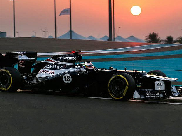 Pastor Maldonado en el Grand Prix de Abu Dhabi