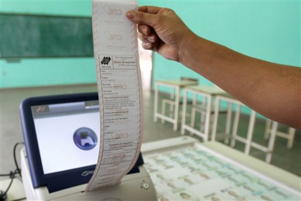 Máquina de votación. CNE