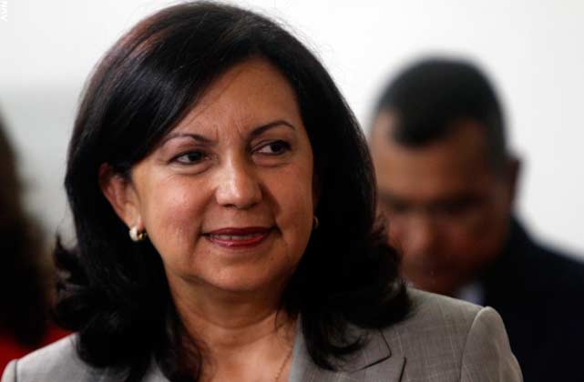 Carmen Meléndez,, ministra del Poder Popular para el Despacho de la Presidencia y de Seguimiento de la Gestión Presidencial