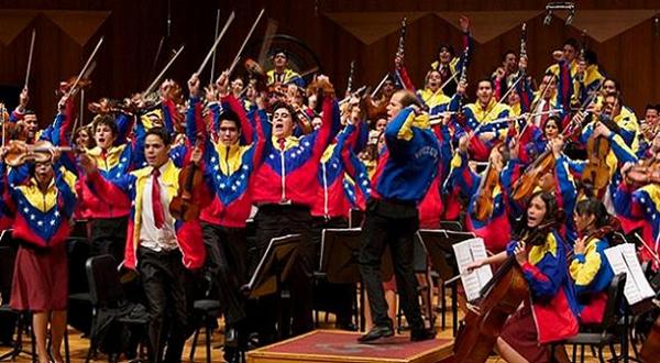 Foto referencial del sistema de orquestas de Venezuela