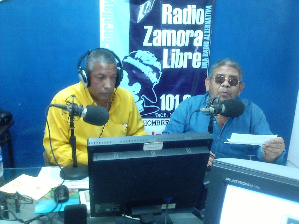 Ingeniero Oreste Morao y Froilan Morales de Corpoelec Miranda en Radio Zamora Libre