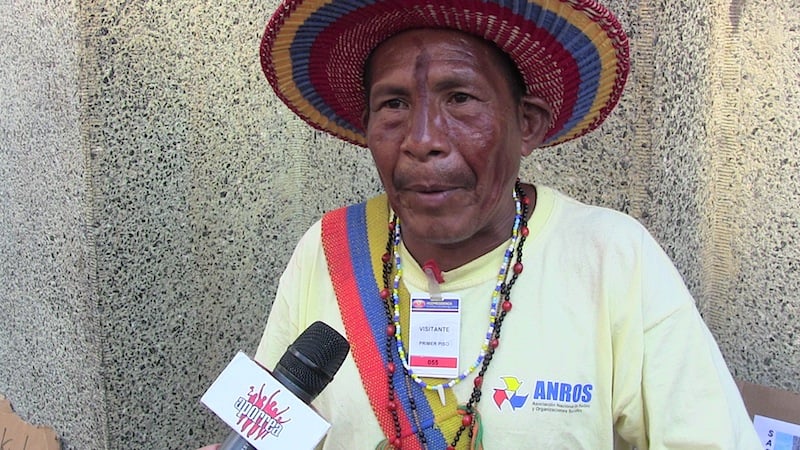 Foto en vida del Cacique Sabino Romero asesinado en El Tukuko Sierra de Perijá