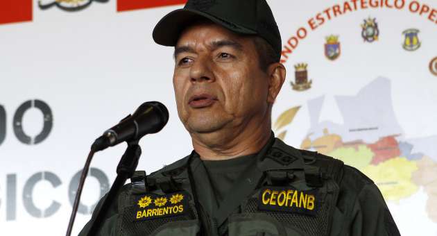 El Mayor General, Wilmer Barrientos, jefe del Comando Estratégico Operacional de la FANB.