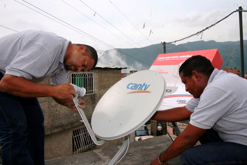 Antena satelital de CANTV