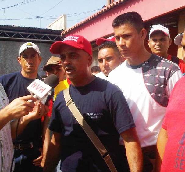 Jhonny Esparragoza y directivos del sindicato Mariscal Sucre
