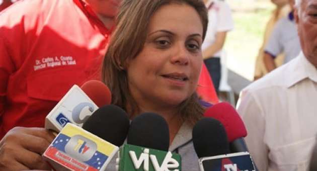 La gobernadora del estado Delta Amacuro, Lizeta Hernández