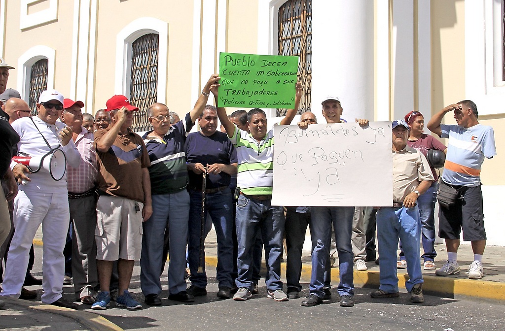 Archivo: Protesta de Policias de Carabobo Foto: Adriana Cruz