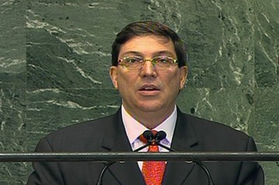El canciller de Cuba, Bruno Rodríguez