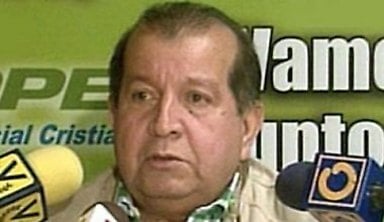 El militante del partido socialcristiano Copei y ex gobernador del estado Falcón, Aldo Cermeño