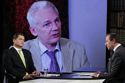 Jorge Gestoso entrevistó a Rafael Correa y ahora a Julian Assange
