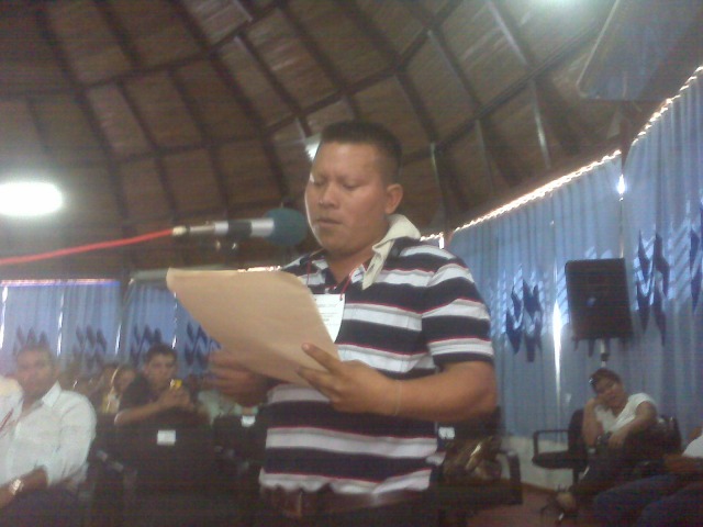 Luis Shatiwe, representante de la organizaciòn indígena Yanomami "Horonami"