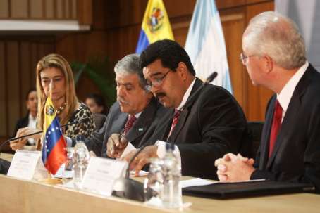 El ministro Nicolás Maduro, durante la clausura del I Encuentro de Integración para el Desarrollo Petrolero e Industrial, efectuado en Caracas