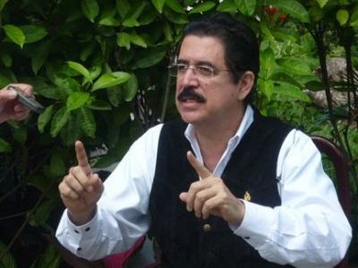 El ex presidente de Honduras, Manuel Zelaya